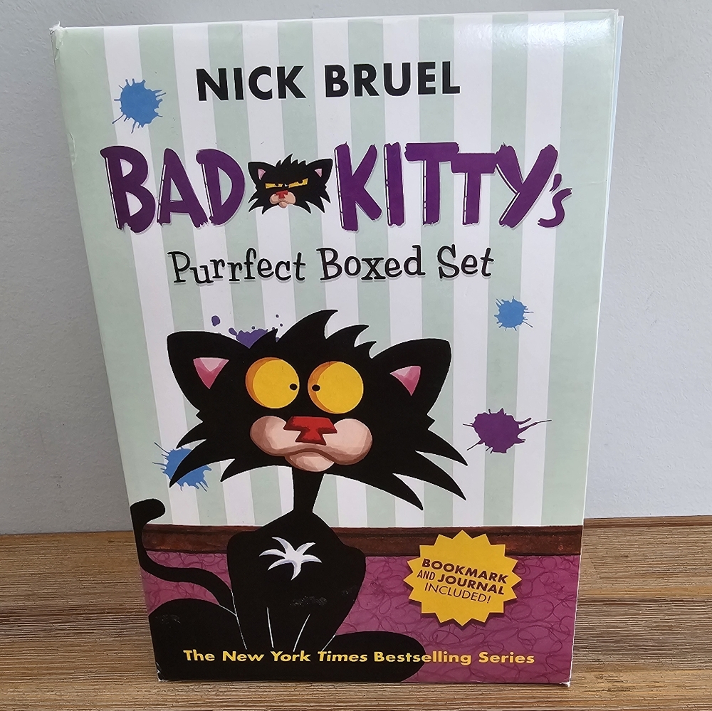 8 Book Box Set BAD KITTY Series by Nick Bruel